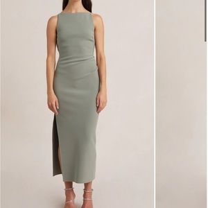 Bec + Bridge Be Mine Tuck Dress (Sage)